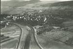 Das Altdorf Oberlauchringen zwischen 1940 und 1950 aus der Luft