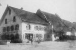 Krauskurve in Oberlauchringen an der B 34, etwa um 1920