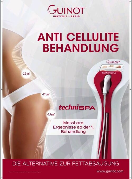 Ma Belle Salon de Beauté - Werbeplakat zur Cellulite-Behandlung
