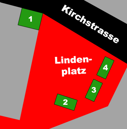 Lageplan des Marktplatzes